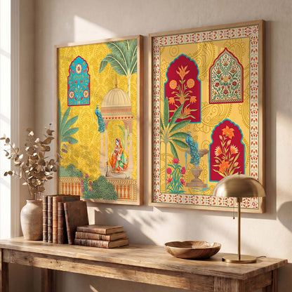 Madhubani Wall Print For Living Room Wall Decor