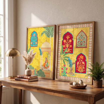 Madhubani Wall Print For Living Room Wall Decor