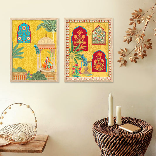 Madhubani Wall Print For Living Room Wall Decor