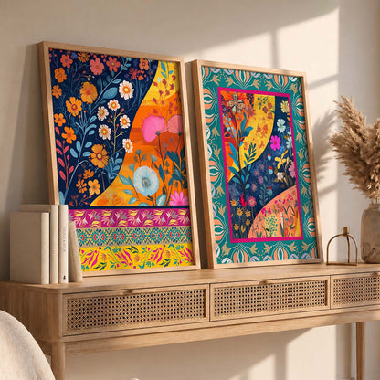 Floral  Wall Print For Living Room Wall Decor