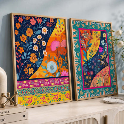Floral  Wall Print For Living Room Wall Decor