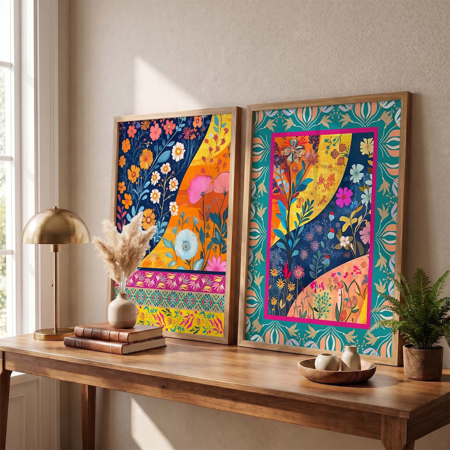 Floral  Wall Print For Living Room Wall Decor