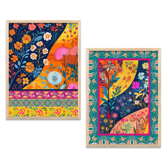 Floral  Wall Print For Living Room Wall Decor