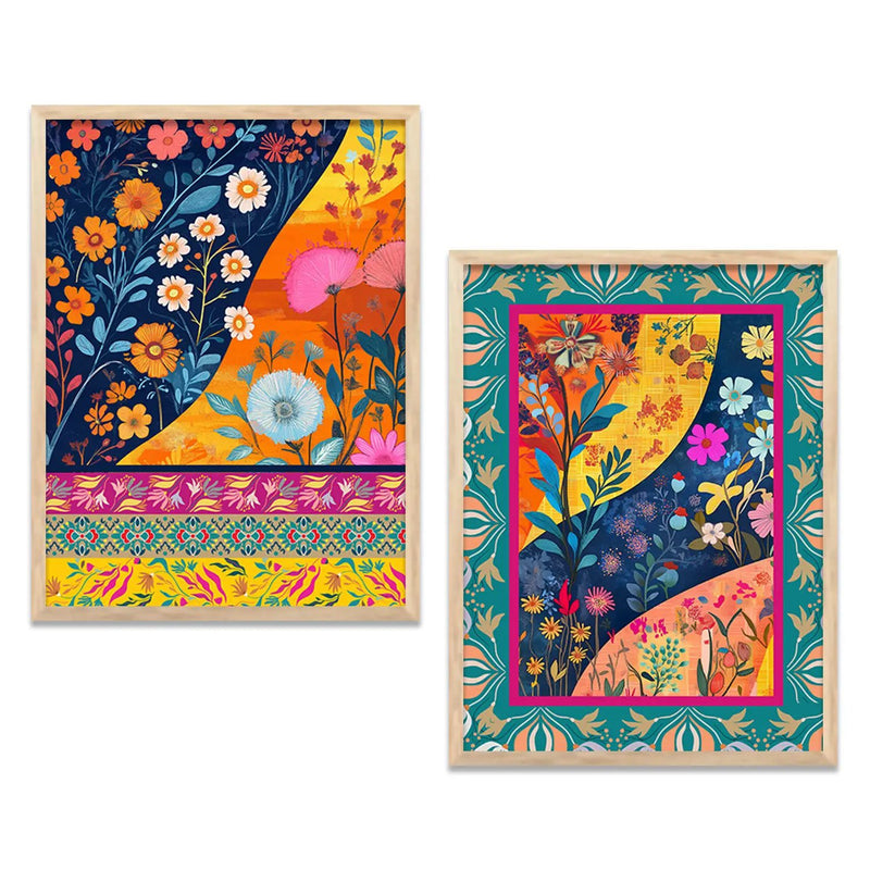 Floral  Wall Print For Living Room Wall Decor