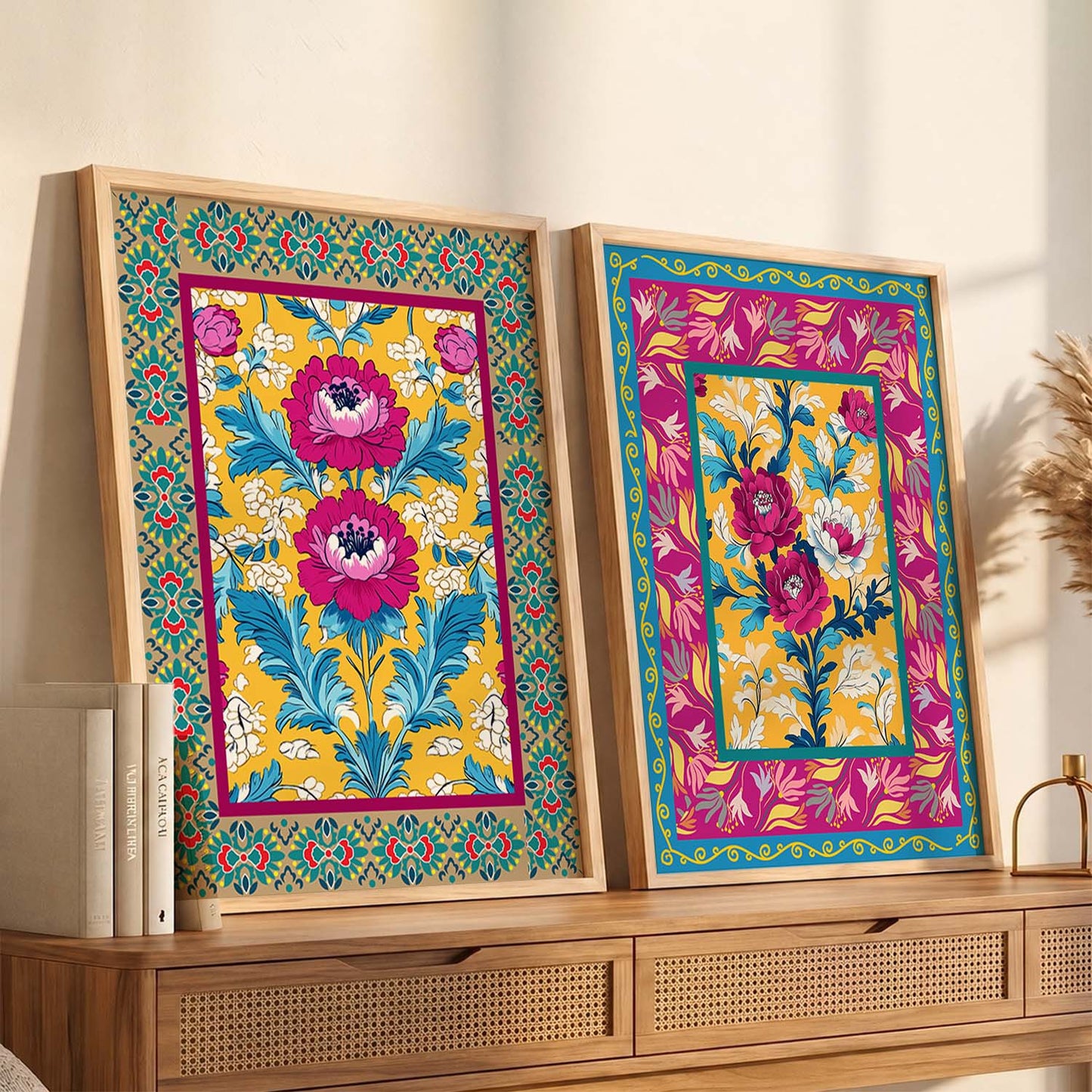 Floral Wall Print For Living Room Wall Decor