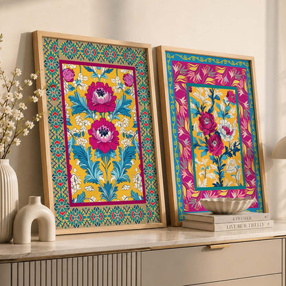 Floral Wall Print For Living Room Wall Decor