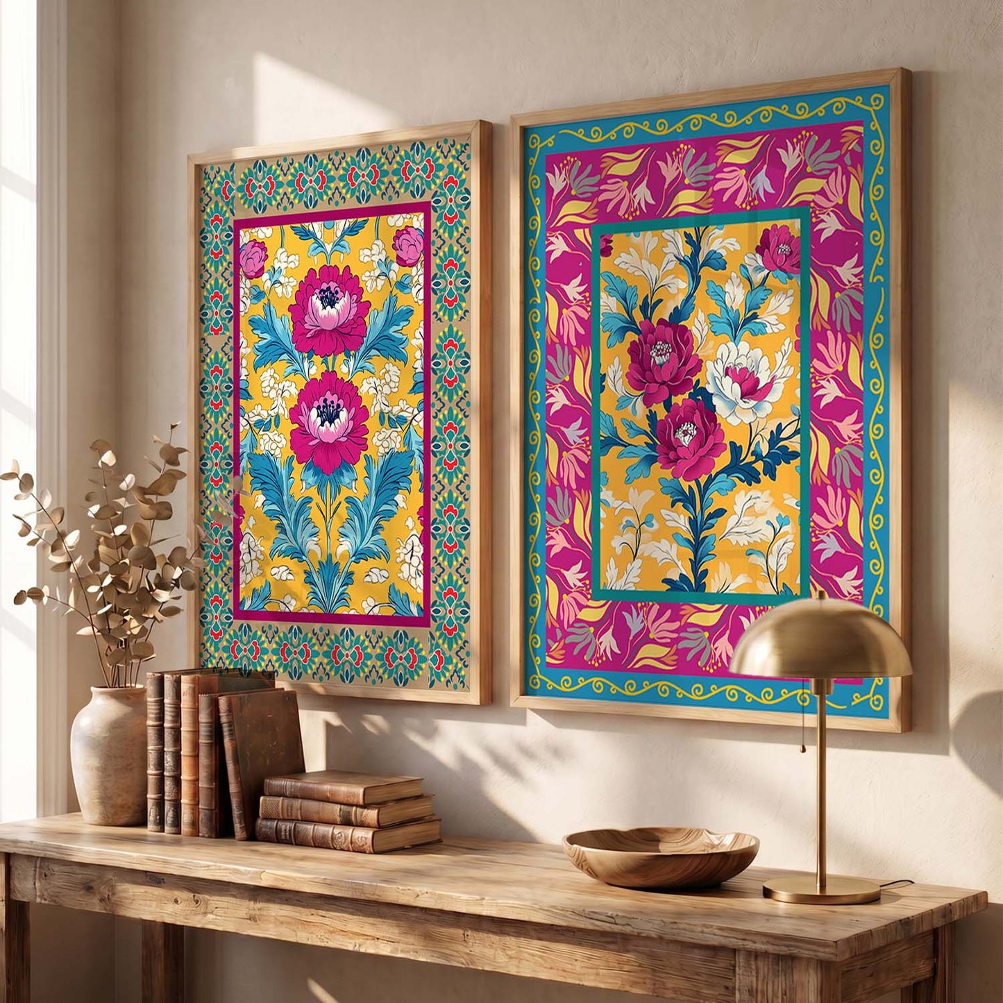 Floral Wall Print For Living Room Wall Decor