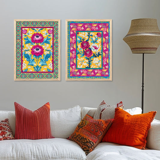 Floral Wall Print For Living Room Wall Decor