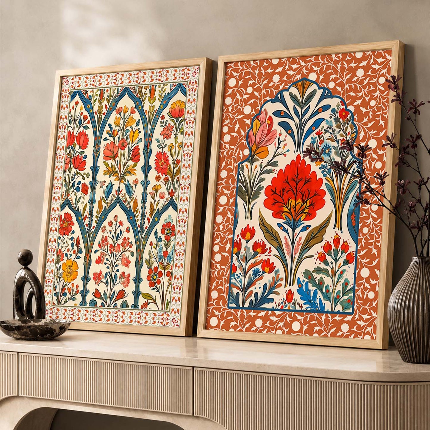 Floral  Wall Print For Living Room Wall Decor