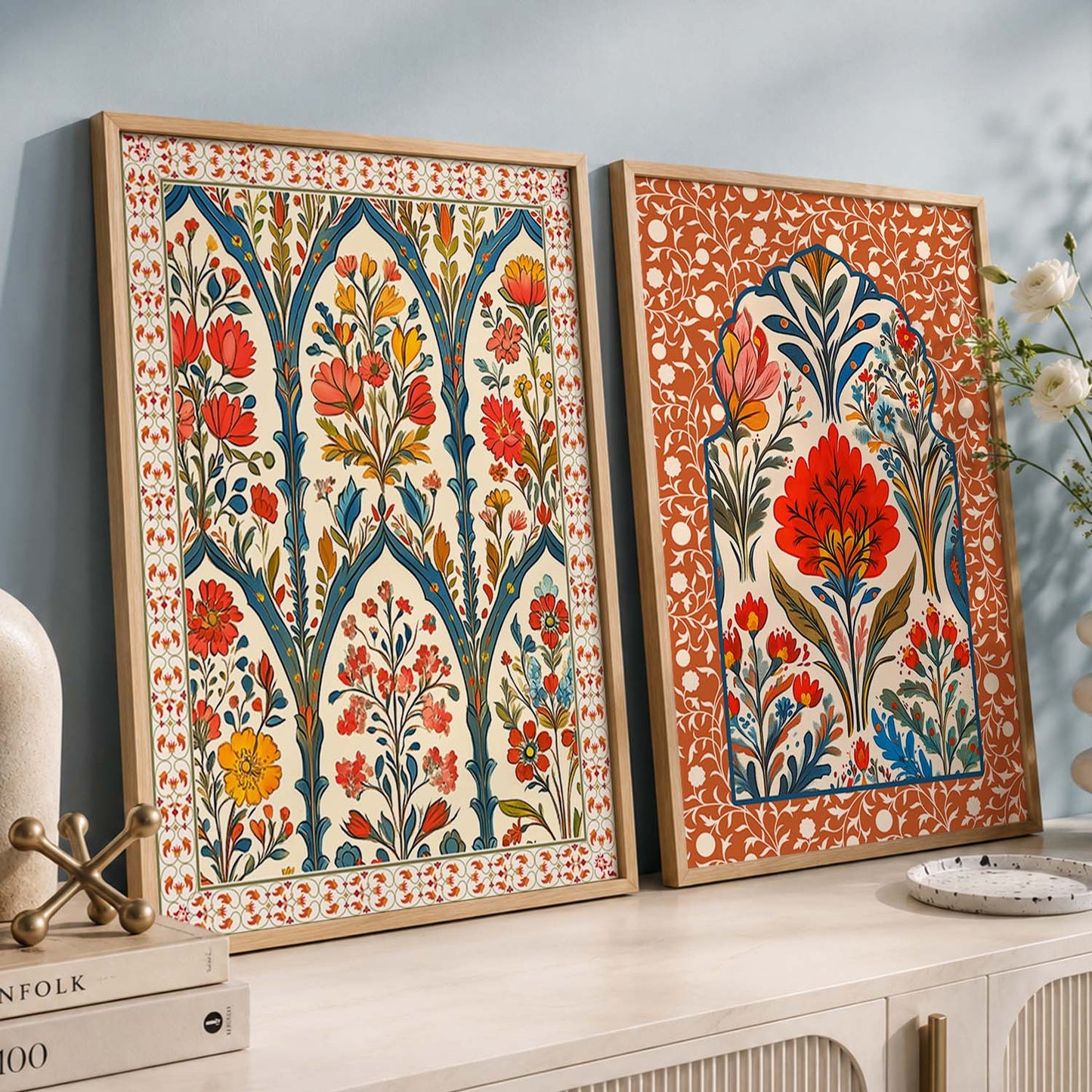 Floral  Wall Print For Living Room Wall Decor