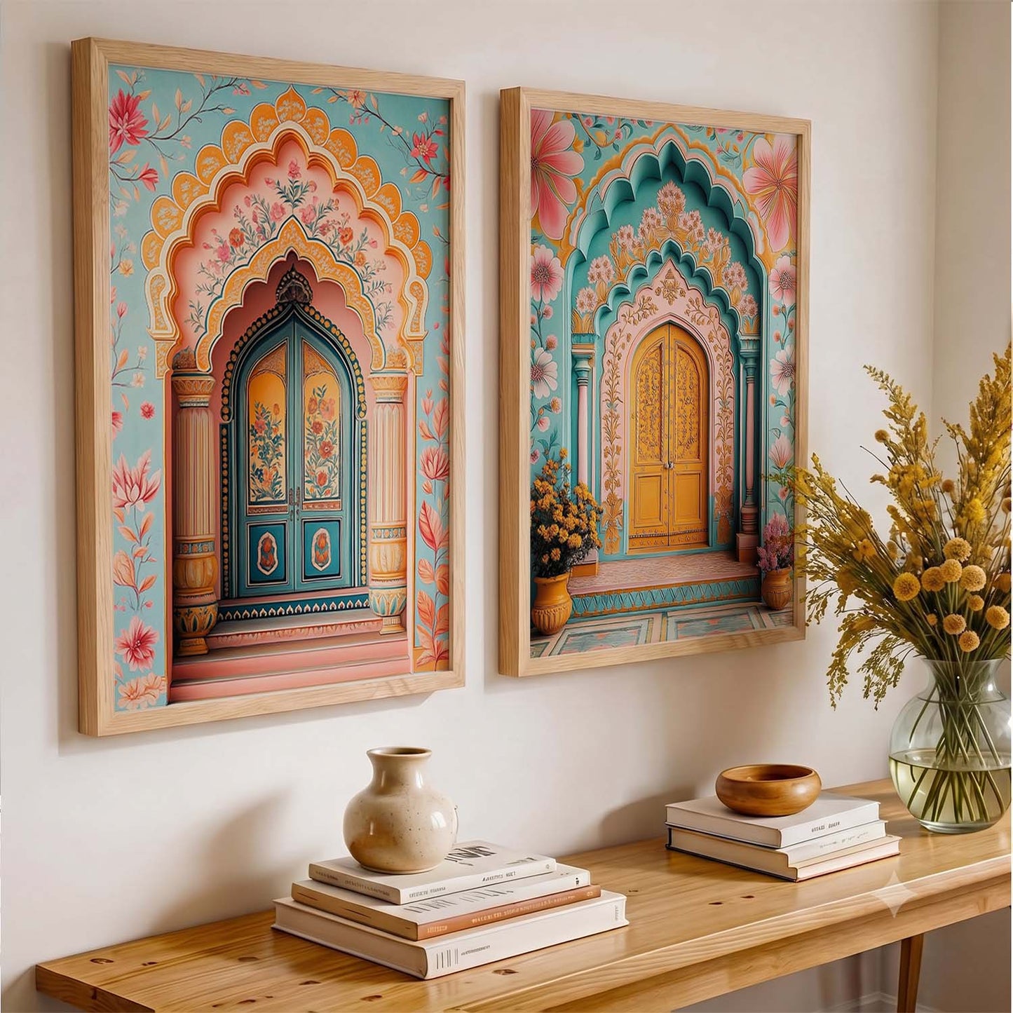 Madhubani  Wall Print For Living Room Wall Decor