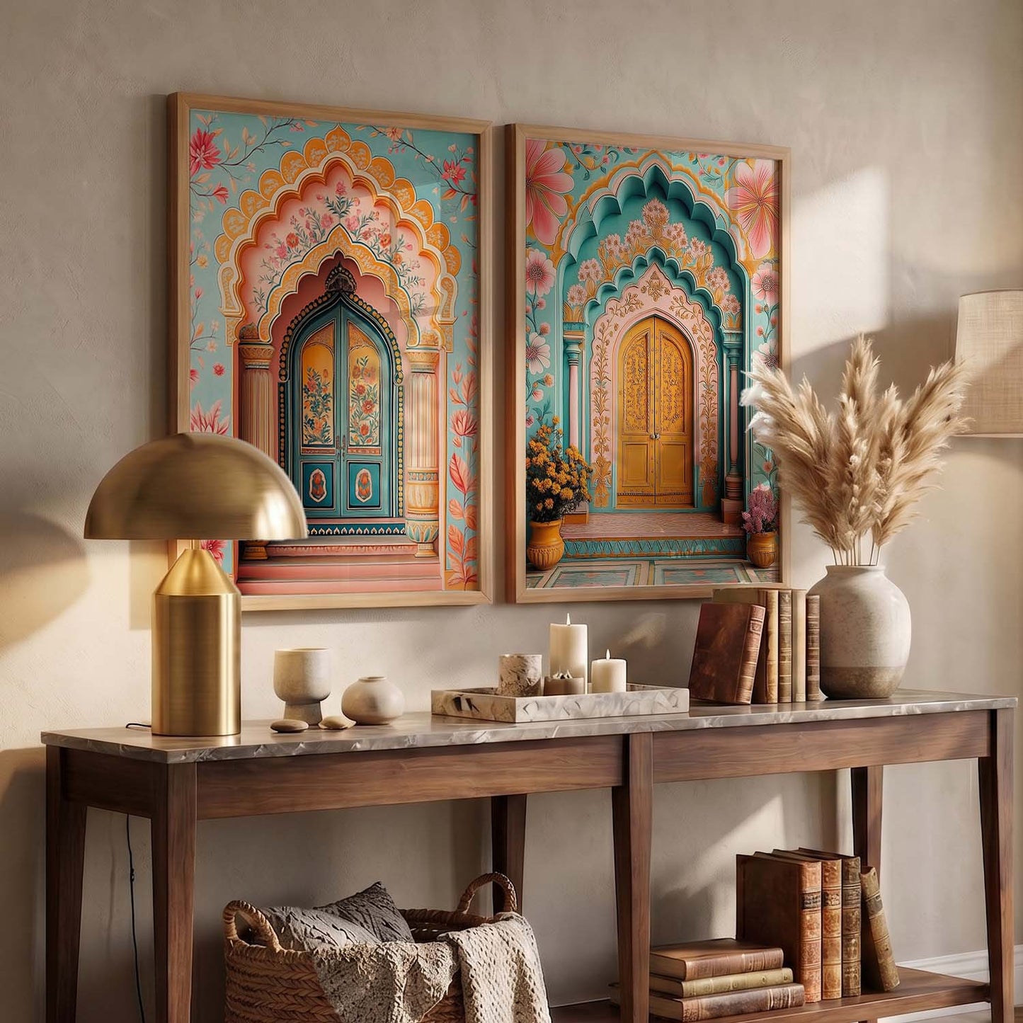 Madhubani  Wall Print For Living Room Wall Decor