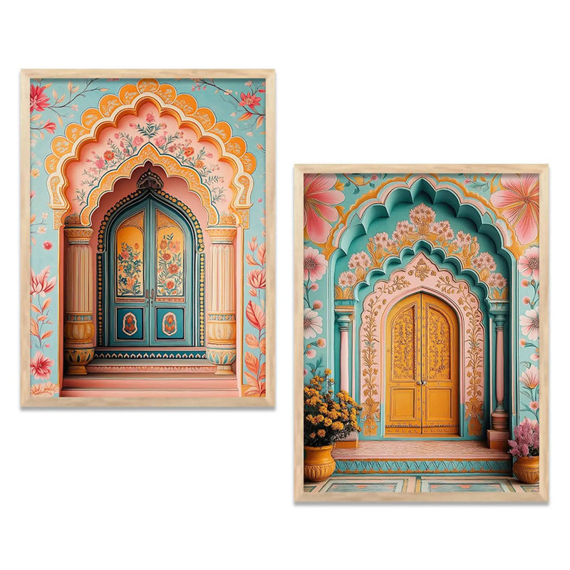 Madhubani  Wall Print For Living Room Wall Decor