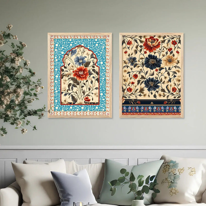 Floral Wall Print For Living Room Wall Decor