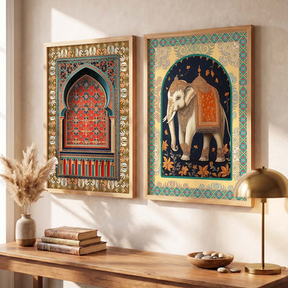 Madhubani  Wall Print For Living Room Wall Decor