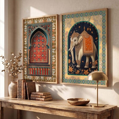 Madhubani  Wall Print For Living Room Wall Decor