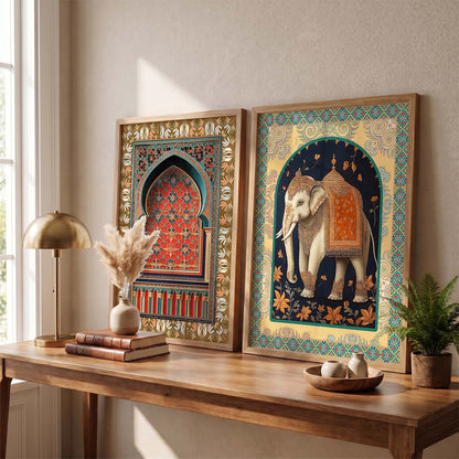 Madhubani  Wall Print For Living Room Wall Decor