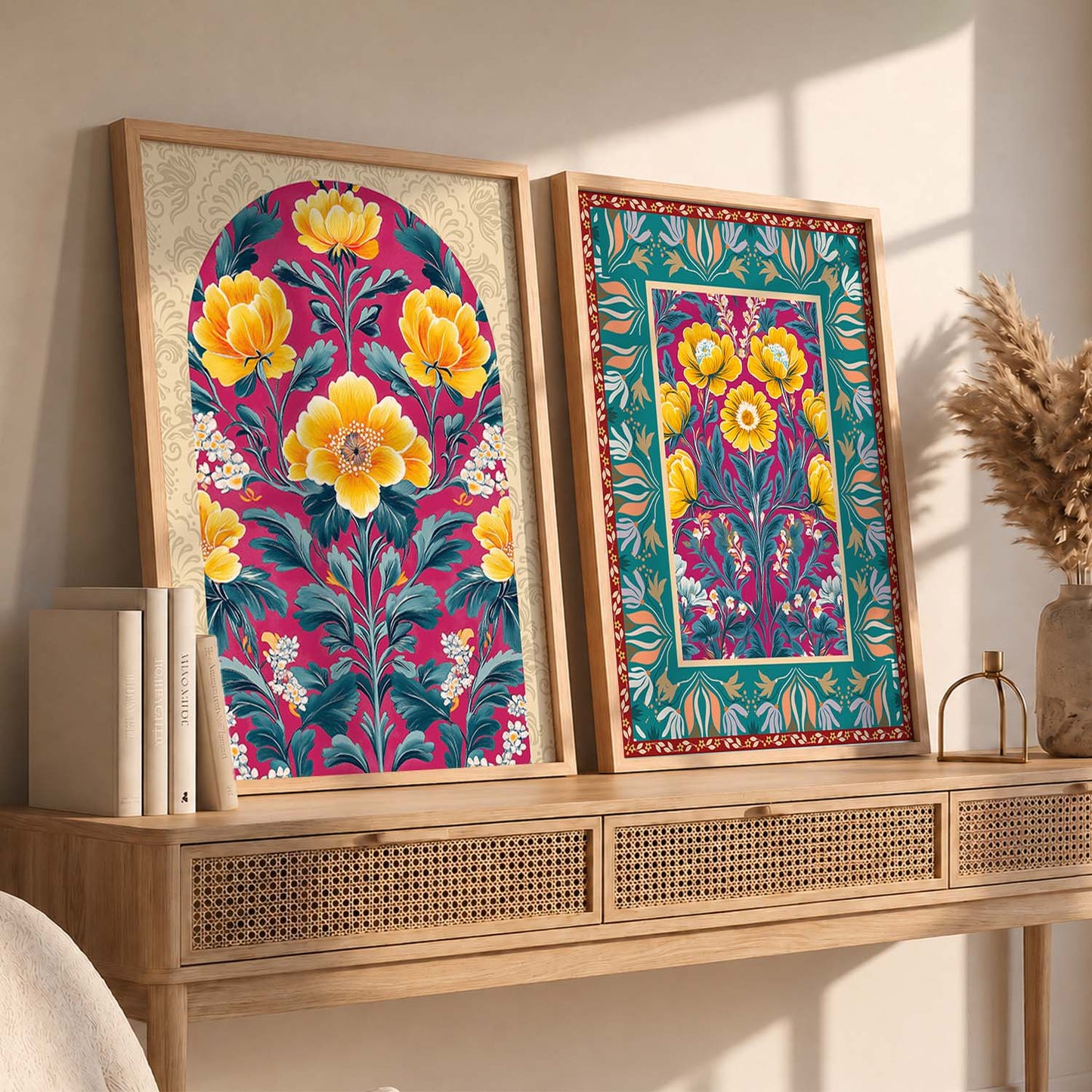 Floral  Wall Print For Living Room Wall Decor