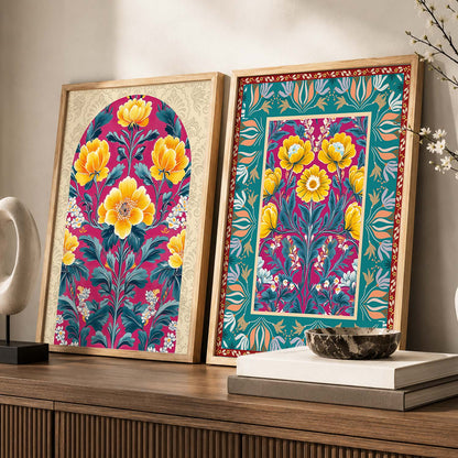 Floral  Wall Print For Living Room Wall Decor