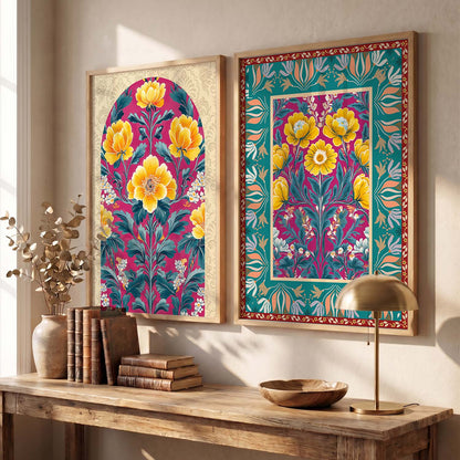 Floral  Wall Print For Living Room Wall Decor