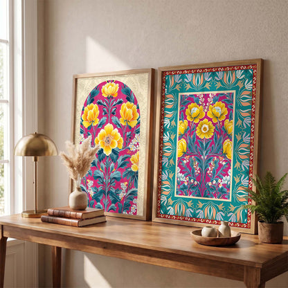 Floral  Wall Print For Living Room Wall Decor
