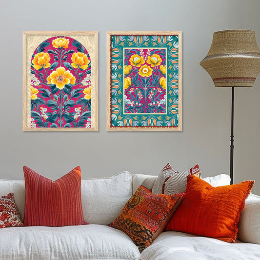 Floral  Wall Print For Living Room Wall Decor