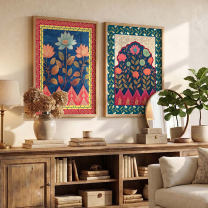Floral Wall Print For Living Room Wall Decor