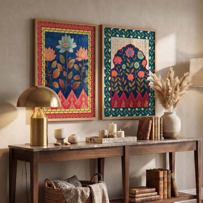 Floral Wall Print For Living Room Wall Decor