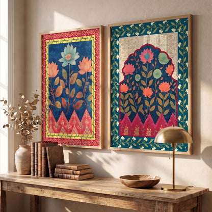 Floral Wall Print For Living Room Wall Decor