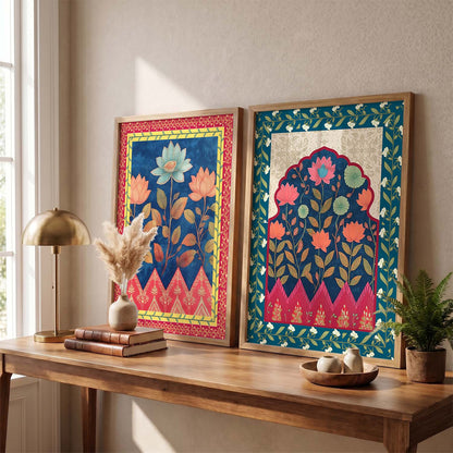 Floral Wall Print For Living Room Wall Decor