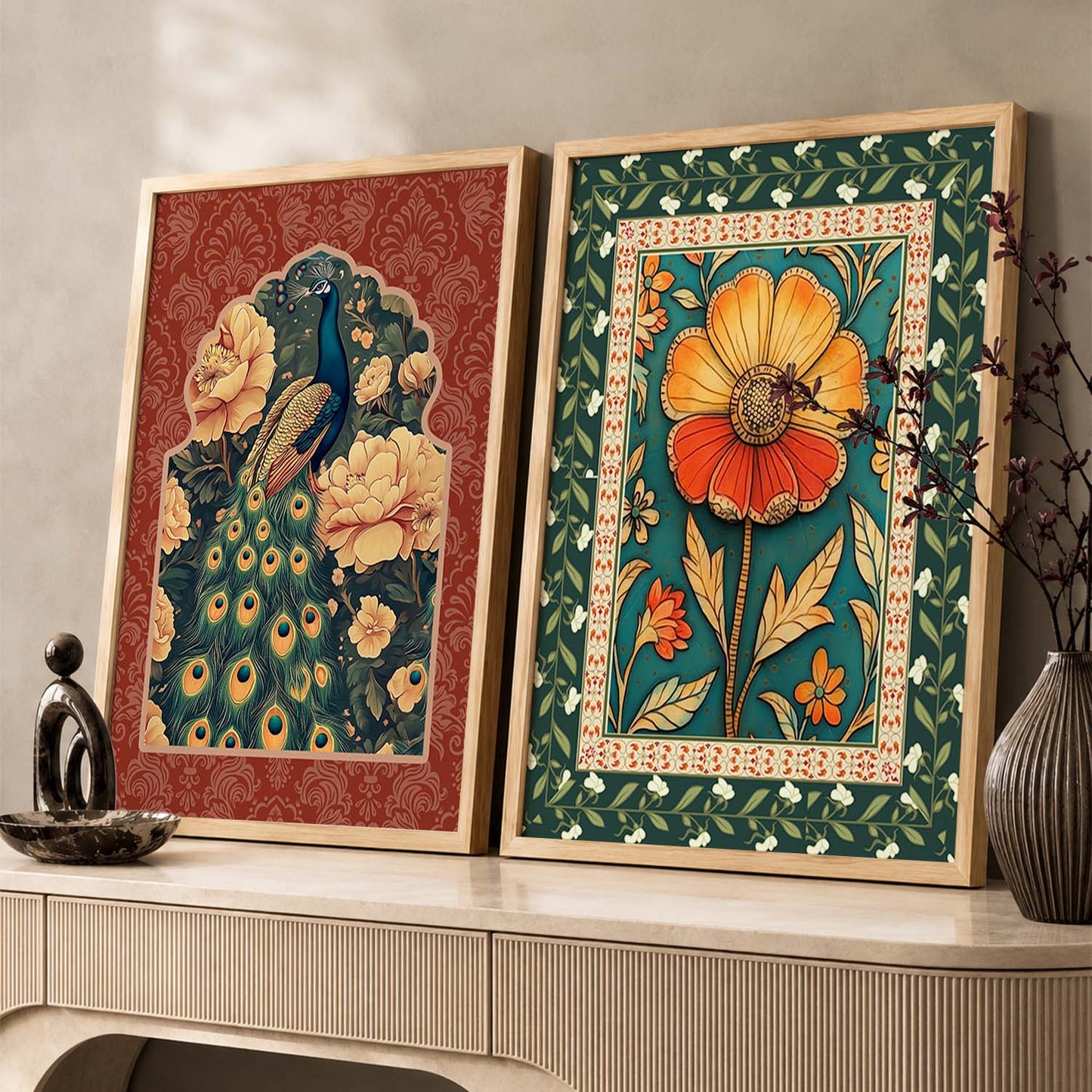 Floral  Wall Print For Living Room Wall Decor