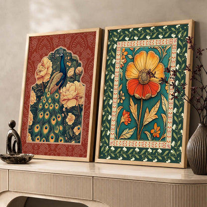 Floral  Wall Print For Living Room Wall Decor
