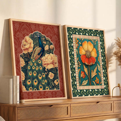 Floral  Wall Print For Living Room Wall Decor