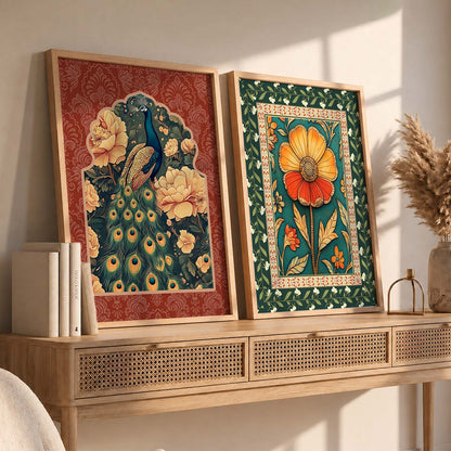 Floral  Wall Print For Living Room Wall Decor