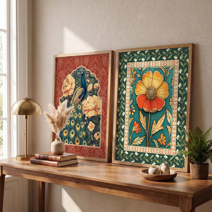 Floral  Wall Print For Living Room Wall Decor