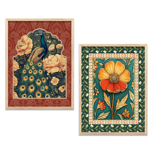 Floral  Wall Print For Living Room Wall Decor