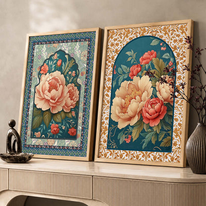 Floral Wall Print For Living Room Wall Decor