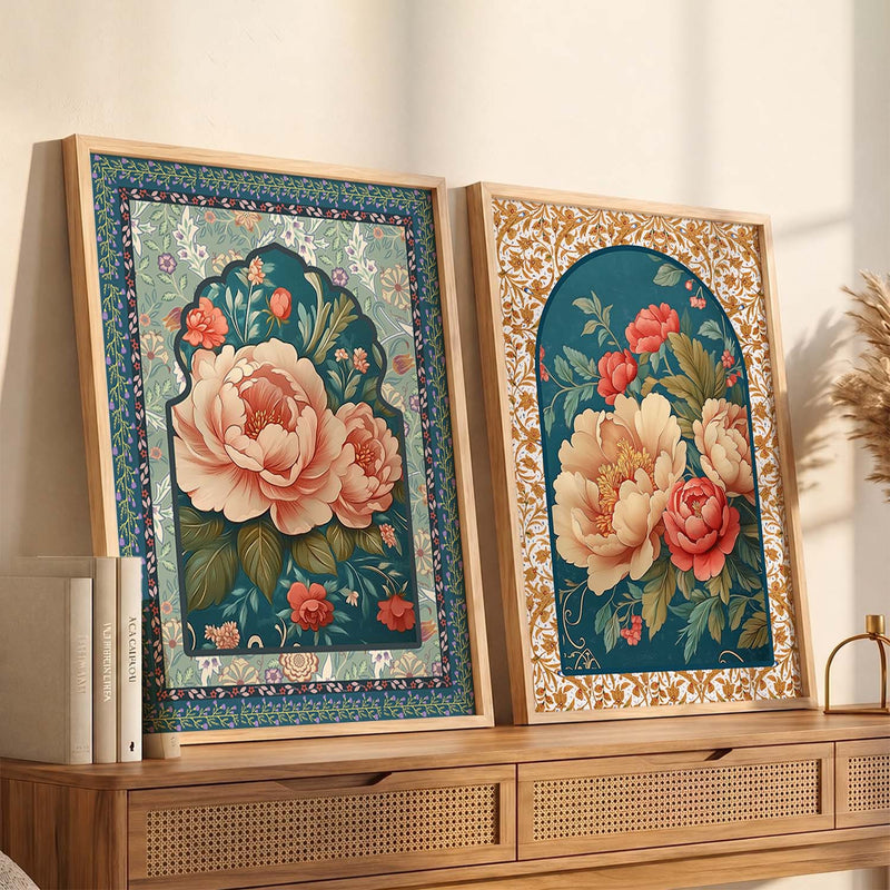 Floral Wall Print For Living Room Wall Decor
