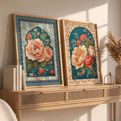 Floral Wall Print For Living Room Wall Decor