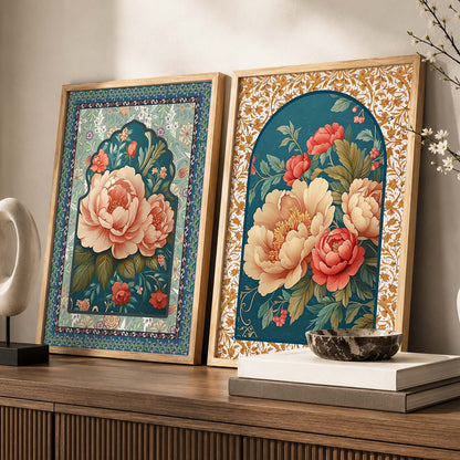 Floral Wall Print For Living Room Wall Decor