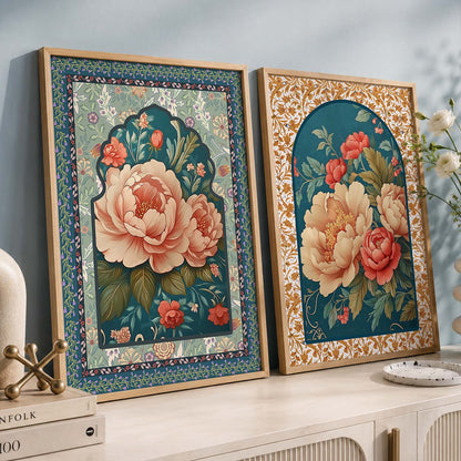 Floral Wall Print For Living Room Wall Decor