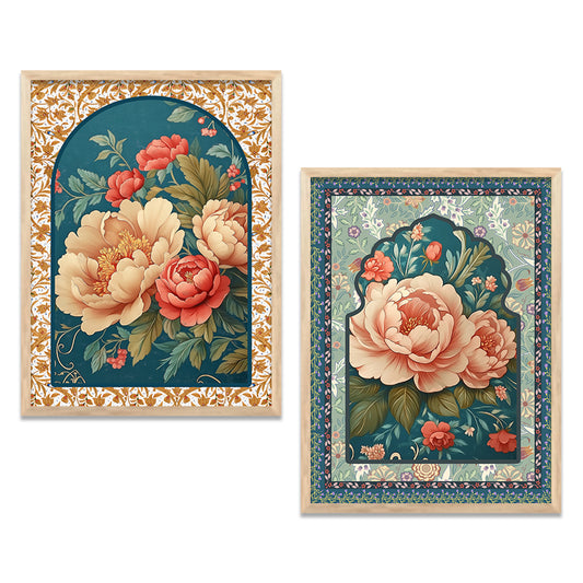 Floral Wall Print For Living Room Wall Decor