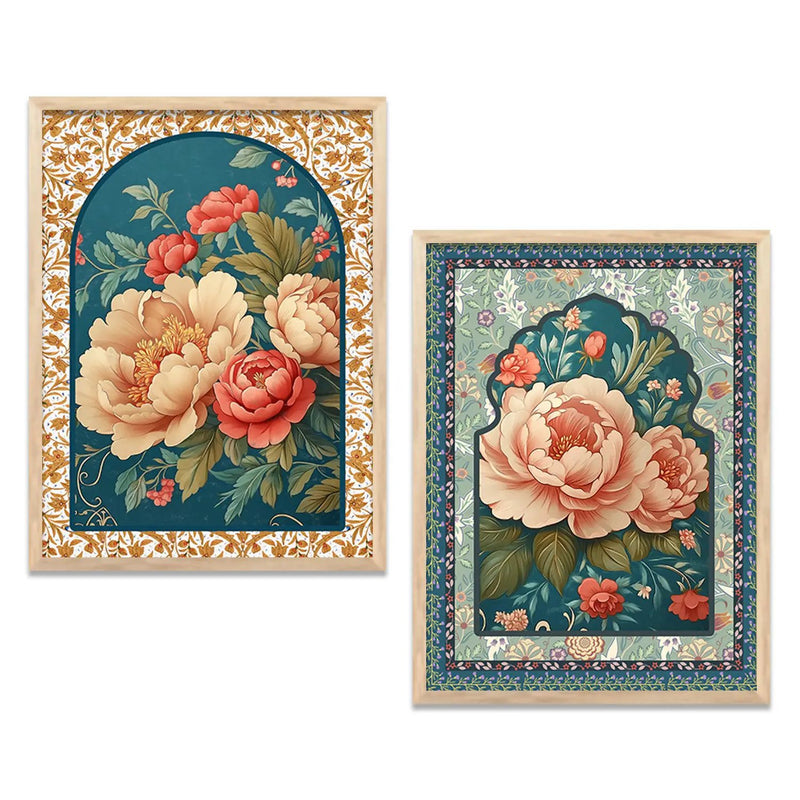 Floral Wall Print For Living Room Wall Decor