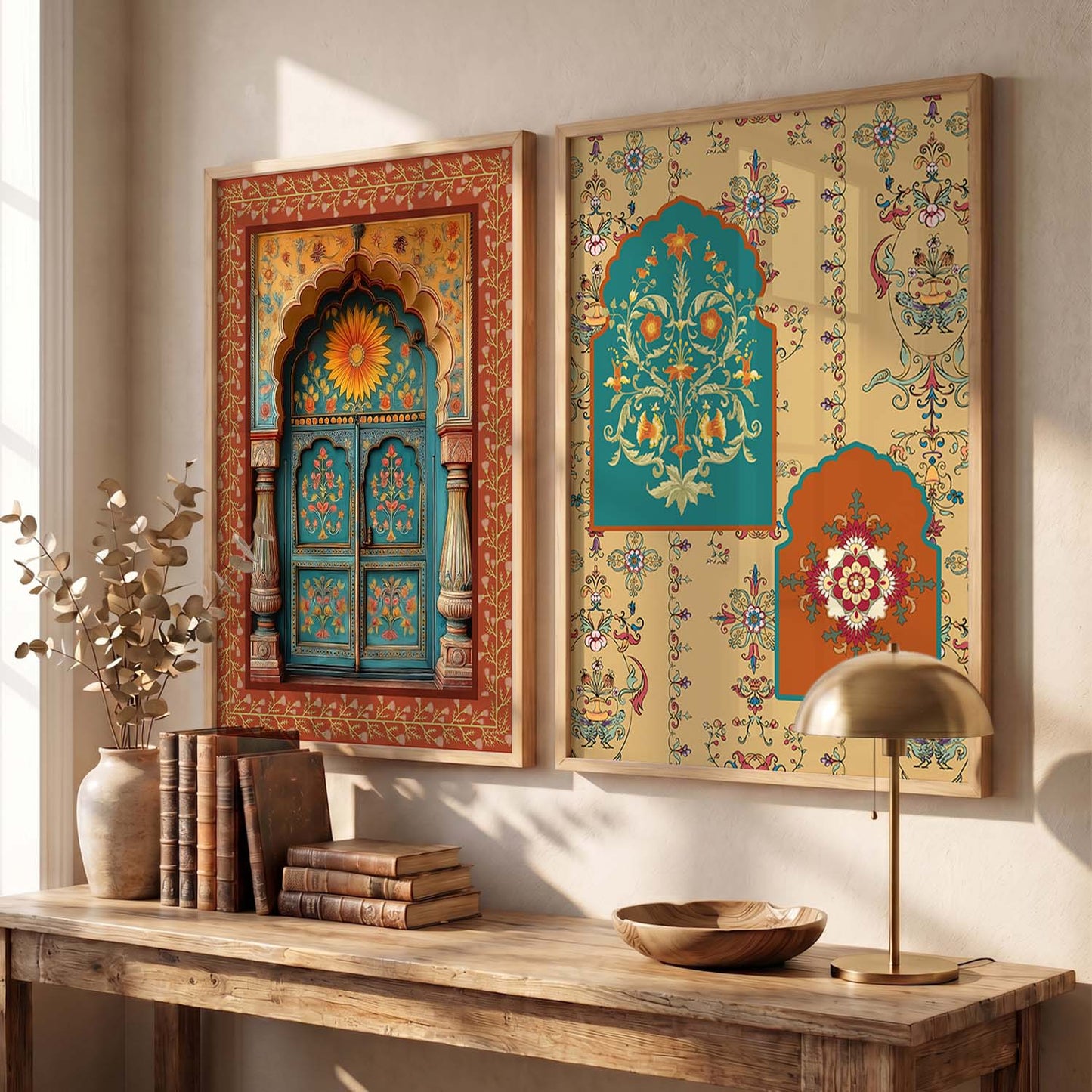 Madhubani  Wall Print For Living Room Wall Decor