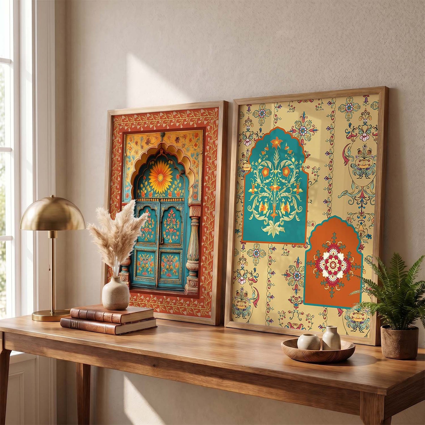 Madhubani  Wall Print For Living Room Wall Decor
