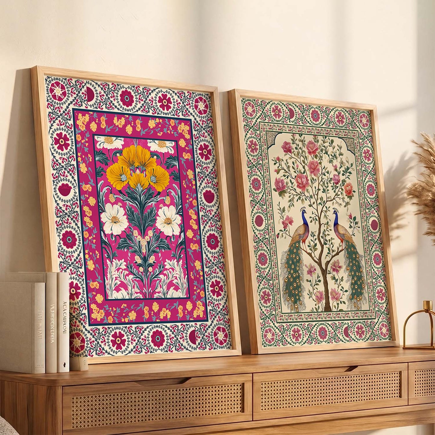 Madhubani  Wall Print For Living Room Wall Decor