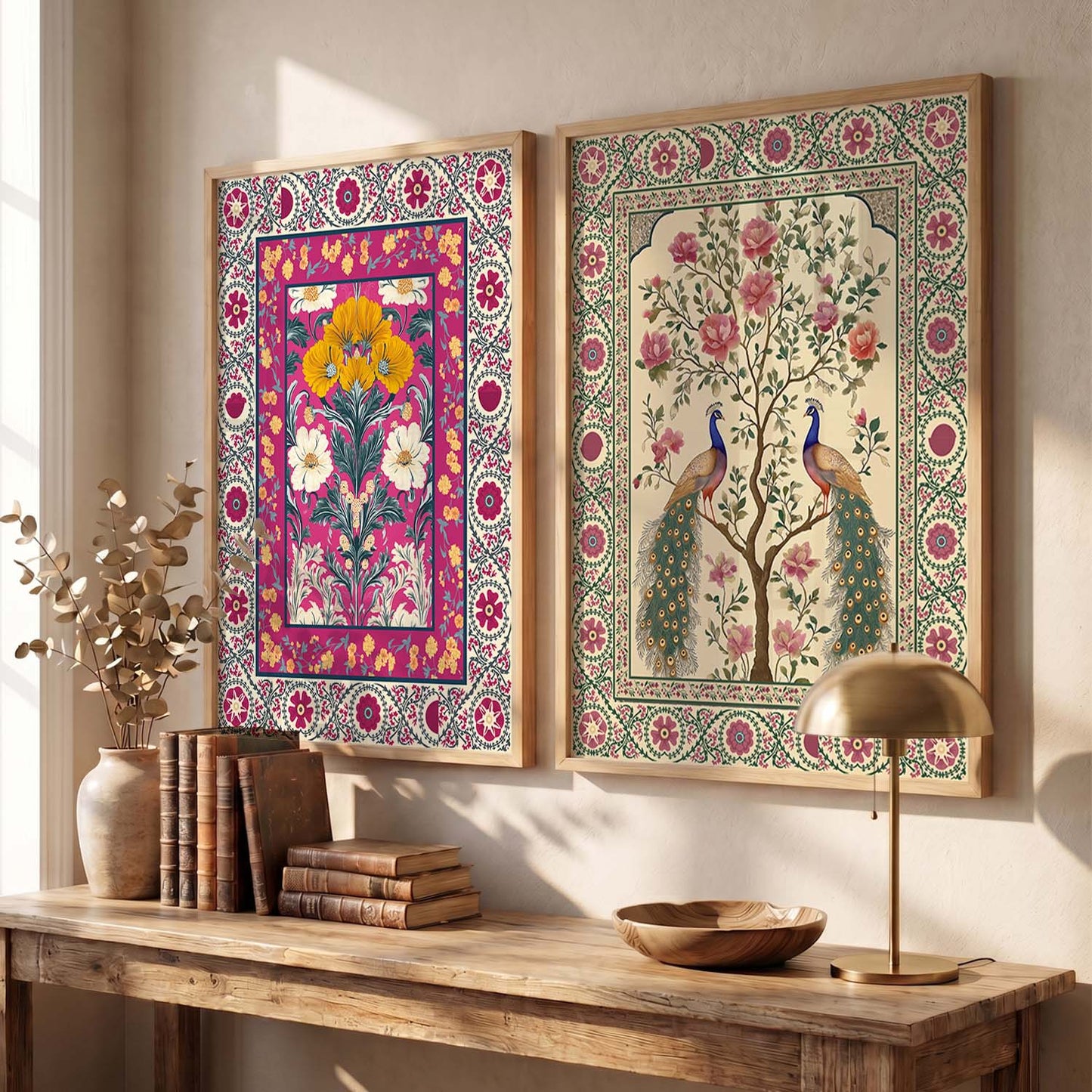 Madhubani  Wall Print For Living Room Wall Decor