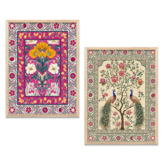 Madhubani  Wall Print For Living Room Wall Decor