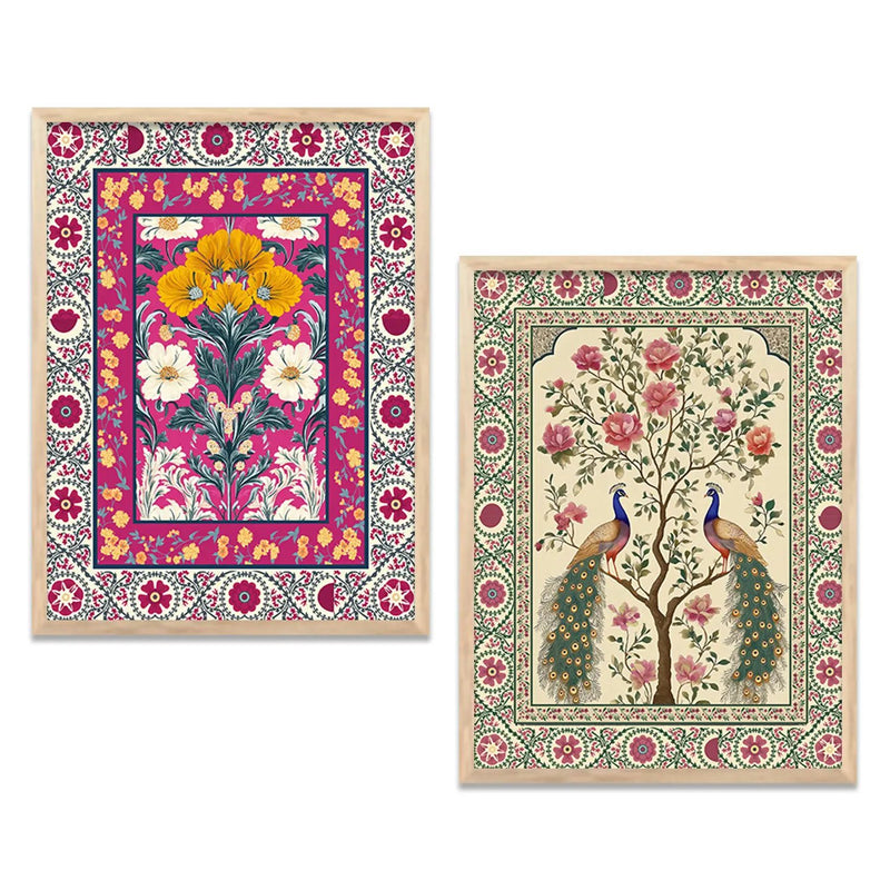 Madhubani  Wall Print For Living Room Wall Decor