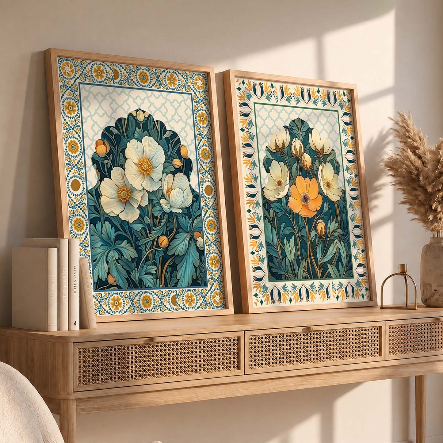 Floral Wall Print For Living Room Wall Decor